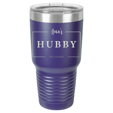 Hubby Anniversary 30oz Ringneck Tumbler